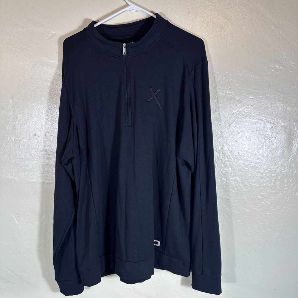 Ogio Q Zip Pullover Men’s Sports Wear Black XXL Golf Shirt X Xfinity Branding